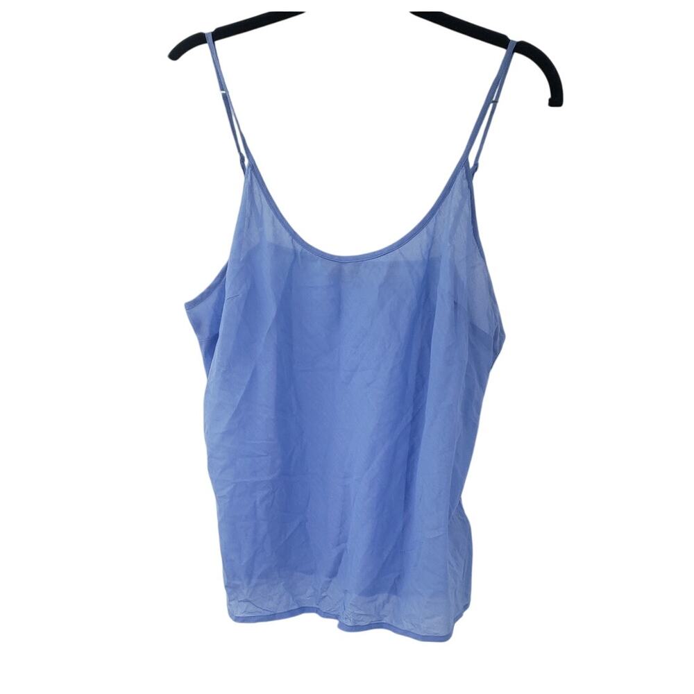 Soft Surroundings Blue Spaghetti Strap Tank Top - Medium